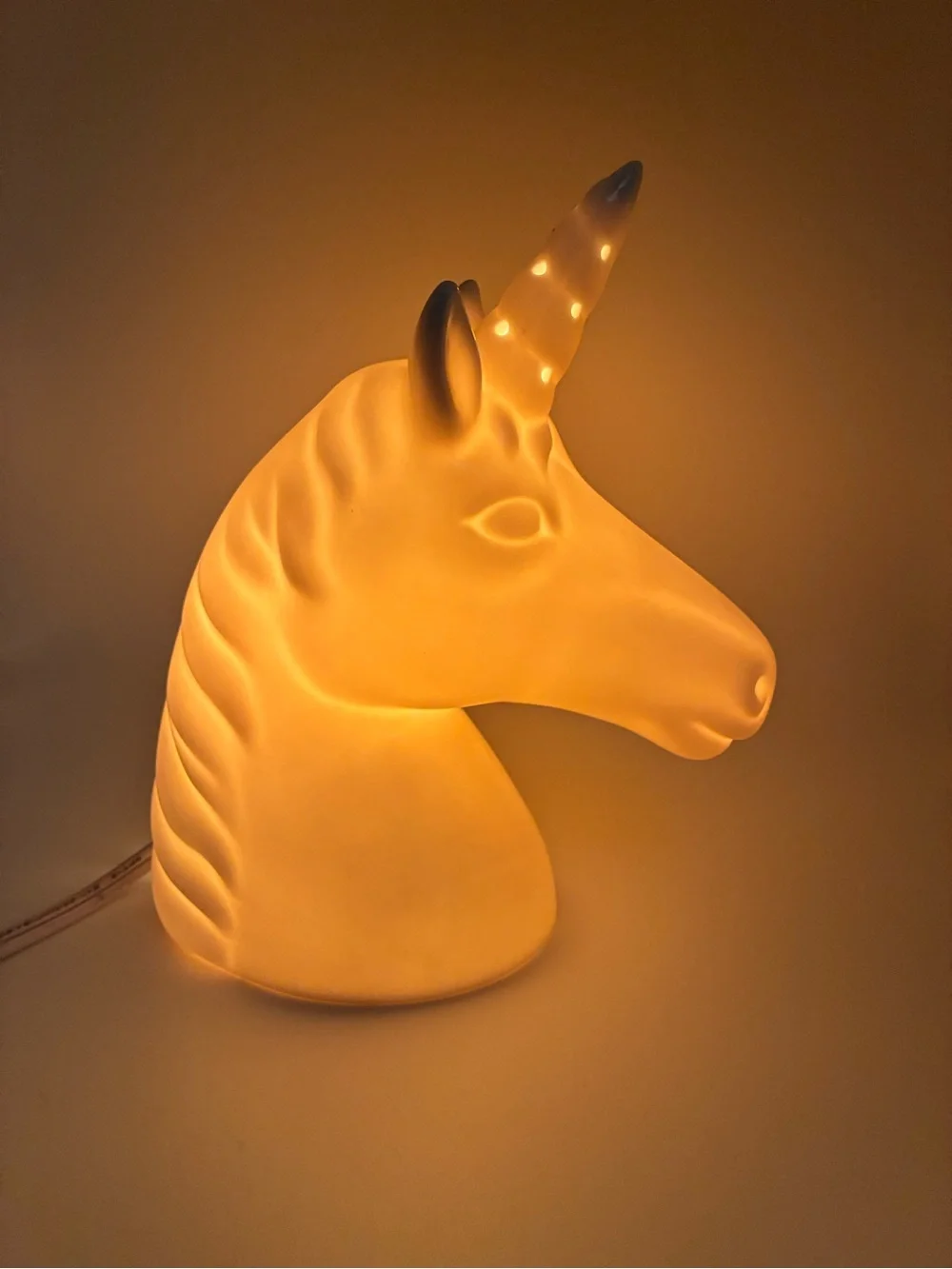 Target White Ceramic Unicorn Lamp